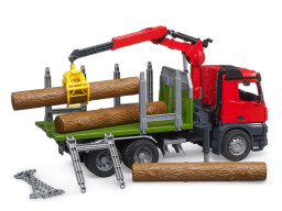 Bruder MB Arocs Přepravník na dřevo s hydraulickou rukou 1:16